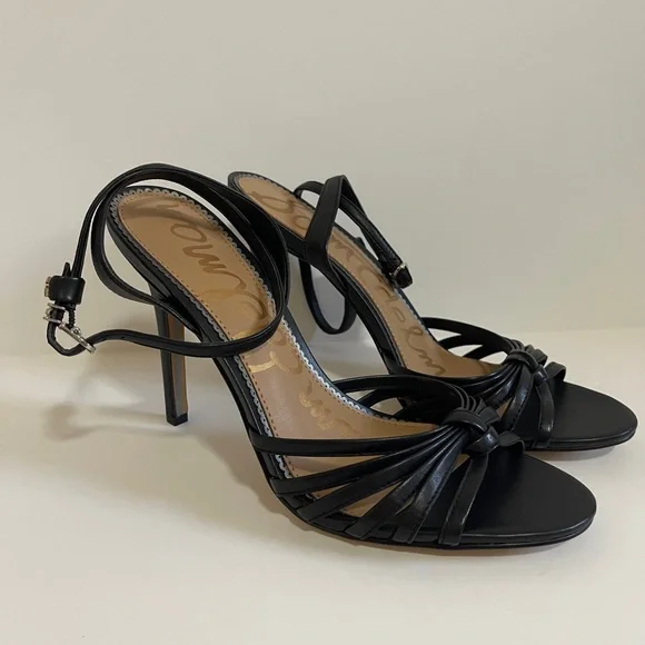 Sam Edelman Black Strappy Heels - Picture 3 of 9